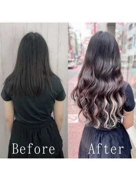 あるじゃんすー 心斎橋店 ホワイトベージュ#シールエクステ#リラックスウェーブ#心斎橋