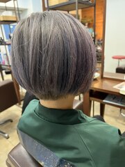 白髪ぼかしパープルアッシュグレースタイル【延山styling】