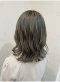 透明感×カーキグレージュ