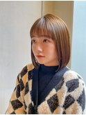 【阿部もえる】綺麗にまとまるボブ