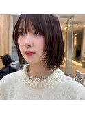 【修】20代30代40代◎透明感カラー×韓国切りぱなしボブ