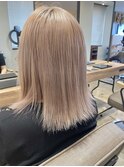 ブリーチ2回ブロンドベージュ　stylist聖斗