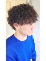 六本木美容室 白金店&nbsp;センターパート/ハンサムショート/ツーブロック/黒髪/マッシュ