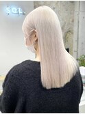 ミルクティーベージュダブルカラーケアブリーチインナーカラー