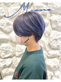 【Moana綱島】ショート#ラベンダー#ダブルカラー#センターパート