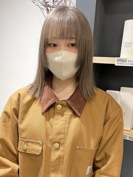 ラミエバイメルト 下北沢(lamie by melt) グレーベージュニュアンスカラーグレーベージュ下北沢ブリーチ