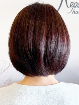 レポヘアー(Repos hair) 20代30代40代大人可愛い髪質改善カラーピンクブラウン大人ボブ