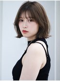 ◯流し前髪フェイスレイヤーカット薄めバングウルフパーマデジパ