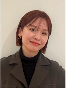 ローネス(LONESS) 大人気◎ぷつっとボブ×オレンジブラウン