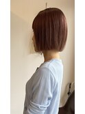 ピンクベージュボブ