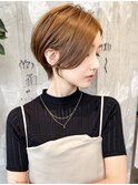 ショートヘア/ショート/前髪長めショート/30代40代50代/表参道