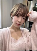 黒髪ボブルフネビージュ小顔ワンレンスペインカール大宮