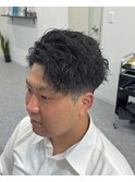 ハーフバックツイストスパイラルパーマ