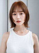 エインアンリー 表参道(AIN.ANLY.) ☆くびれヘアプリコットオレンジハイライトカラーレイヤーカット