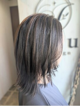 イコウヘアデザイン(icou hair design) 白髪ぼかしアンブレラカラー＆ハイライト