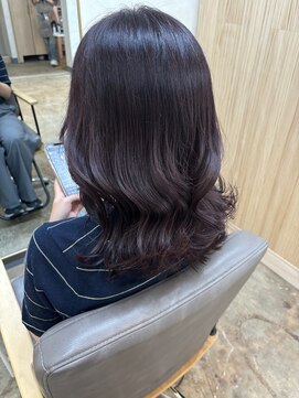 ユニカ 宇都宮(yunica) ラベンダーブラウン　大人可愛いヘア　艶カラー