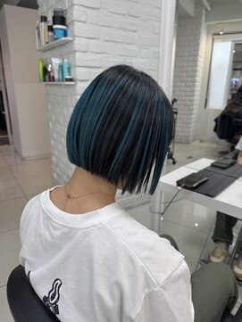 スト 静岡鷹匠(sto) ミディアムヘア/デザインカラー/フェイスフレーミング/静岡鷹匠