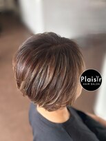 プレジール(Plaisir)&nbsp;やわらかハイライトショート　おしゃれカラーを楽しむ