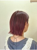 切りっぱなしスタイルピンクベージュ