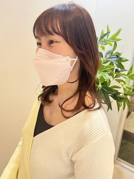 ナンブスカイ(nambu-SKY) ふんわり前髪×愛されピンクベージュ