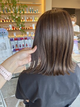アチーブティルスマートサロン 豊川末広通店(achieve till Smart Salon) 大人可愛い透明感カラーナチュラルストレートロブ小顔外ハネ