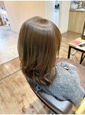 ブリーチなし透明感