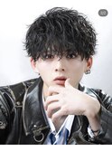 MEN’S HAIR/波巻きツイストスパイラル/リバースセンターパート