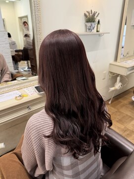 エクファ ヘア シェリル 草津 南草津店(ex-fa hair cherir) 着物ヘア/ダークアッシュ/ミディアムレイヤーカット/南草津