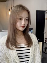 マーシュ(marshu)&nbsp;honey beige × layer cut 【Hikaru】