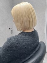ナイロン 西葛西店(NYLON.)&nbsp;【笠原】ハイトーンミルクティーブロンド×切りっぱなしボブ
