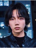 メンズボブメンズミディアムパーマニュアンスパーマルーズパーマ