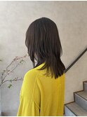 ミディアム×抜け感レイヤー