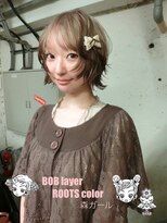 ノラ シブヤ(NORA)&nbsp;★ボブウルフボブレイヤーハッシュボブレイヤーボブルーツカラー
