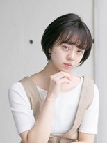 バランス 新宿(balance) 【大人かわいい前下がり小顔ショート アッシュブラウン】