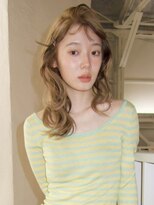 カシェ ナカザキ(CACHE NAKAZAKI) ベージュカラー/レイヤーカット/ケアブリーチ