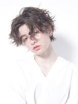 メゾンドイギー(MAISON de IGGY)&nbsp;ウエーブラフショート×アッシュベージュ