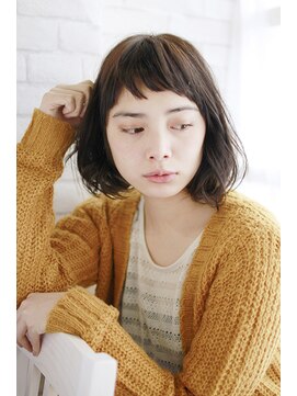 フォーハウス プラスエヌ(FOURHAUS +n) 20代30代40代　ゆるカールショートバング【草津】