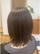 フレア 心 武庫之荘(flare)&nbsp;☆軽やかウルフレイヤー＊艶々ピンクブラウン☆