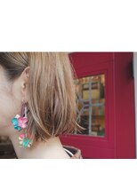 ポルタカリーナサロン(PORTA CARINA SALON)&nbsp;切りっぱなしボブとイルミナ美髪カラー