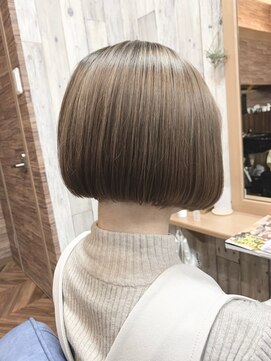 ヘアーズ ベリー 大橋店(hairs BERRY) BERRY＿ボブ＿マッシュショート＿カーキグレージュ_10代20代30代