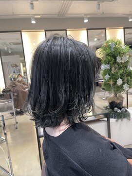 ラボー ノースプラザ店(LA'BO) 【LA'BO三浦】ミディアムレイヤー×ピュアブラック