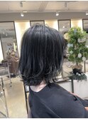【LA'BO三浦】ミディアムレイヤー×ピュアブラック