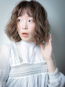 カバーヘアアンドスパ ブリス 浦和(COVER HAIR&SPA bliss) 大人可愛い透けバングくせ毛風フレンチボブ202v浦和10代20代30代
