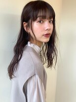 ガレージ バイ グリーン 原宿 表参道(Garage by green)&nbsp;【loki】エアウェーブ×セミロングニュアンスウェーブ