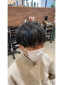 無造作マッシュ×金メッシュ