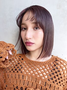 アイティーバイアルバム 下北沢店(IT by ALBUM) ナチュラルストレート_アースカラーくびれヘアツートン_9076