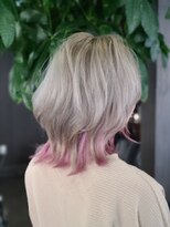 ヘアーメイク ドット(HairMakeDOT)&nbsp;ホワイトシルバー×ピンク