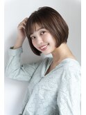 30代40代50代 大人可愛い小顔ショートボブ 恵比寿