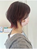 福井 大和田 ウルフカット ピンクカラー インナーピンク