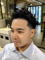 フランクスバーバーザスタンド(Frank’s barber the stand)&nbsp;テーパーフェード無造作アップバングE